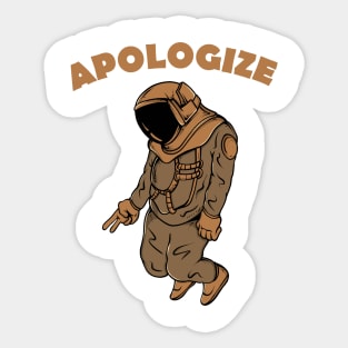 Apologize Sticker